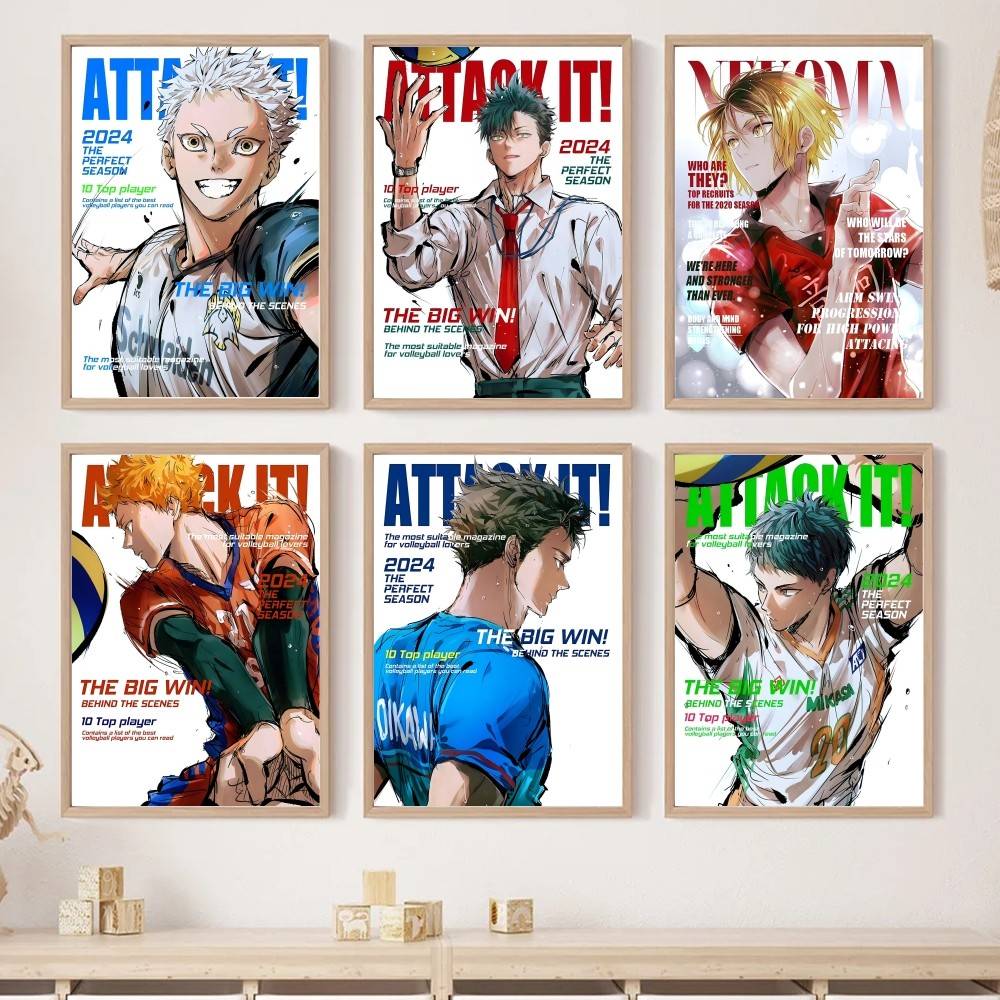 Home Decor Magazine - Anime Haikyuu!! Magazine Cover Paper Poster