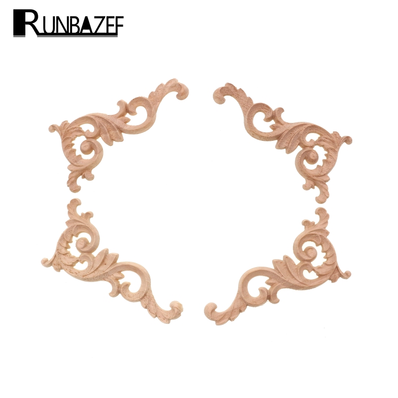 Home Decor Modern Organic - RUNBAZEF Gỗ Thật Góc Hoa Khắc