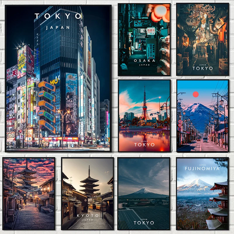 Home Decor Tokyo - Vintage Japan Tokyo Japanese City Landscape