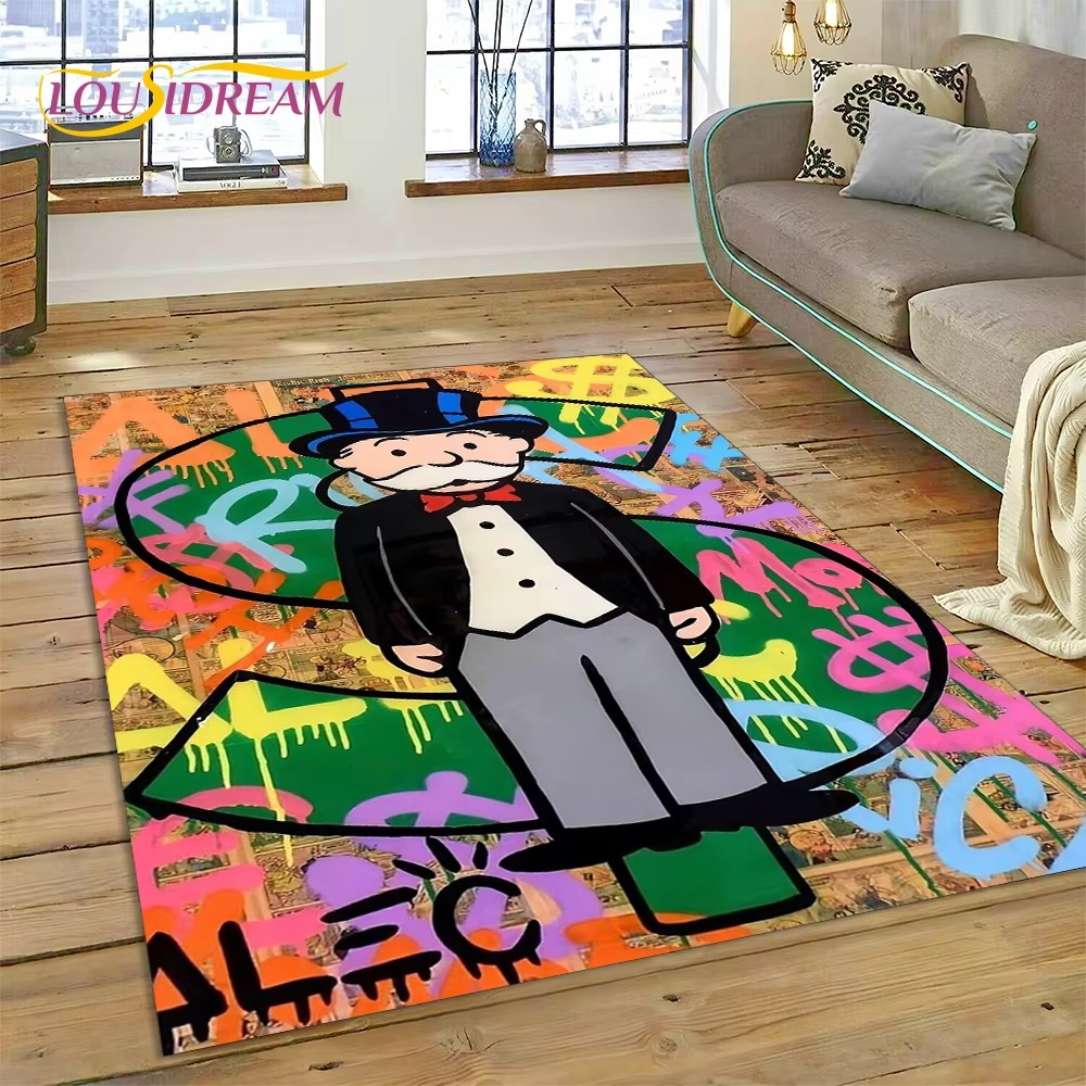 Home Decor Game Online - Game Dollar Monopoly Cartoon Money Rug