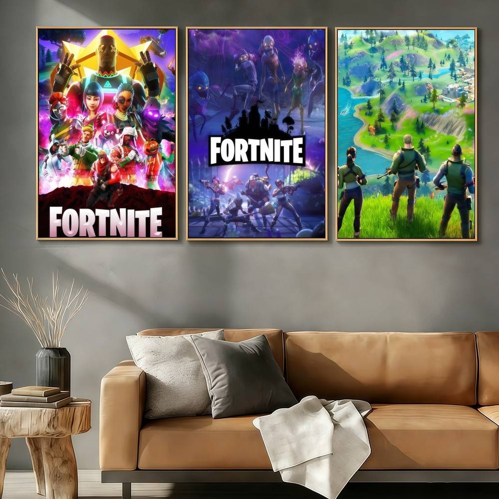 Home Decor Game Online - F-FORTNITES-ES Online Game Poster Stickers Art