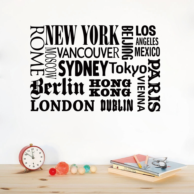 Home Decor London - New York London Paris Trích Dẫn