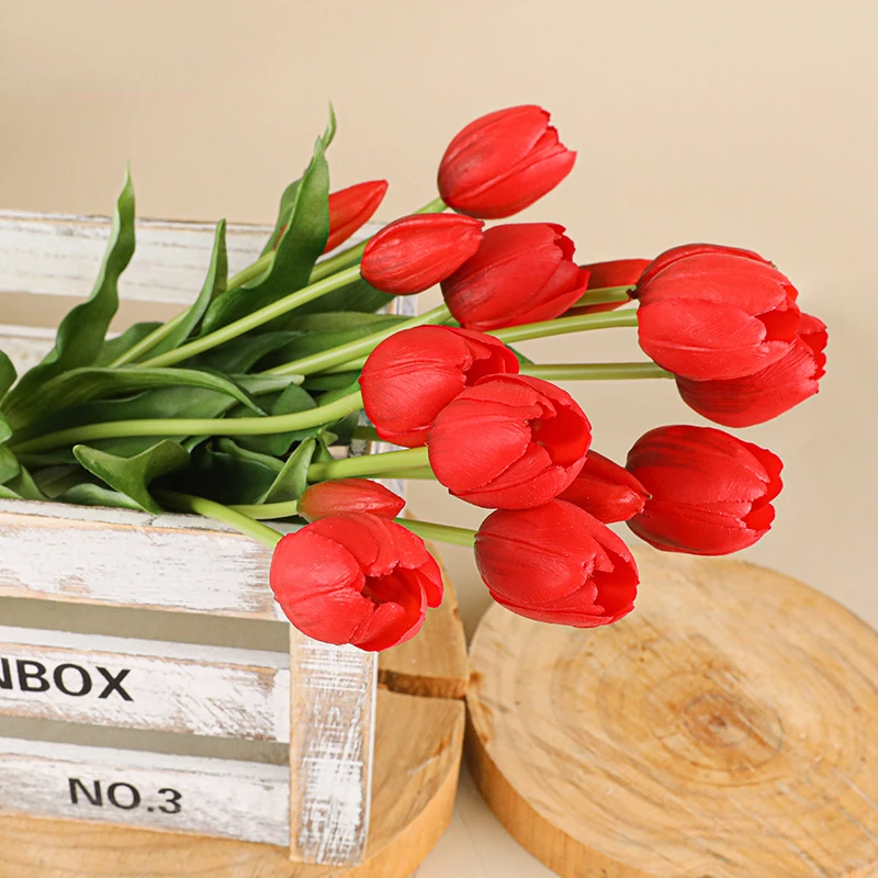 5 Head Artificial Tulips Weddi - đánh giá và giá Home Decor Tulip