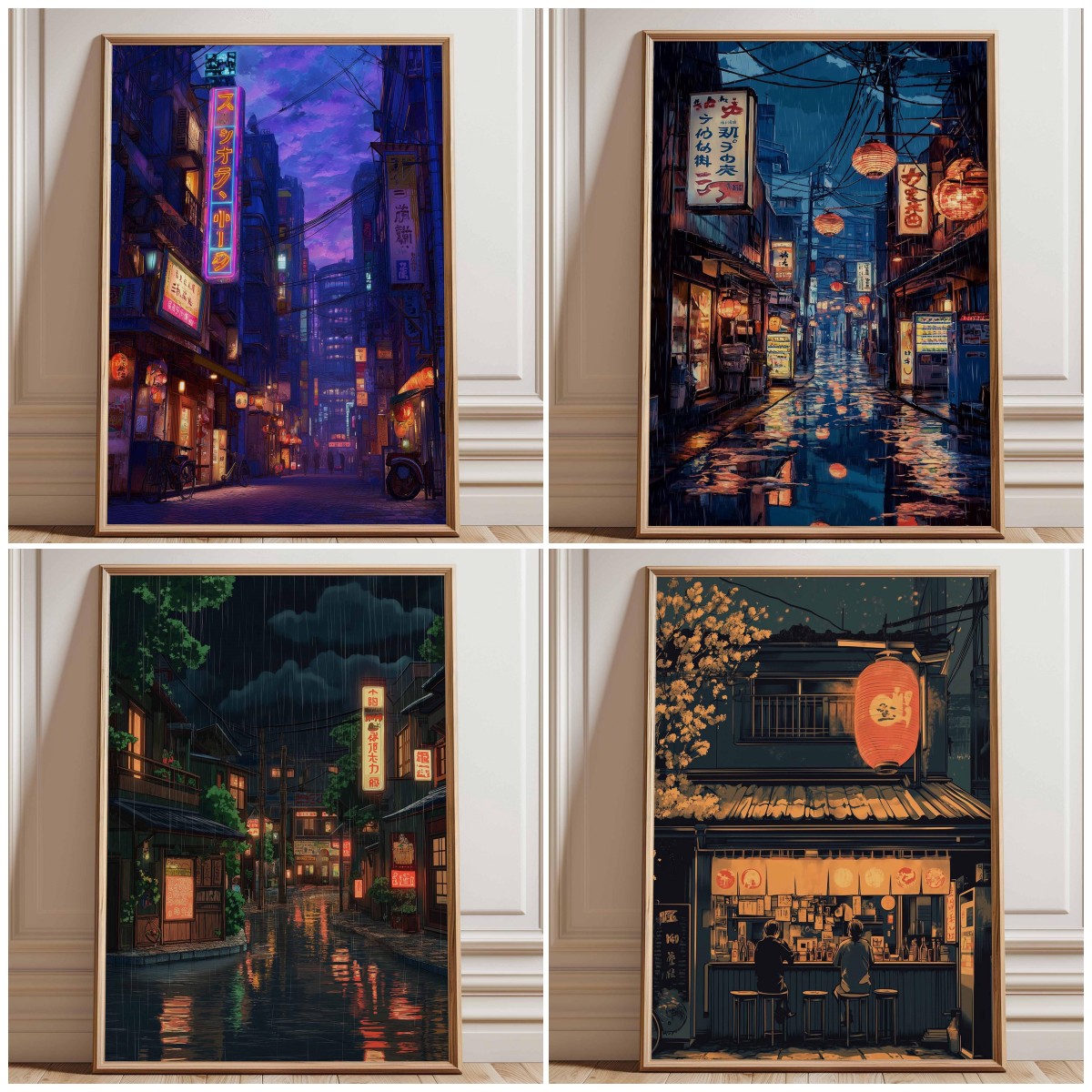 Neon Tokyo Street Poster Print - đánh giá và giá Home Decor Tokyo