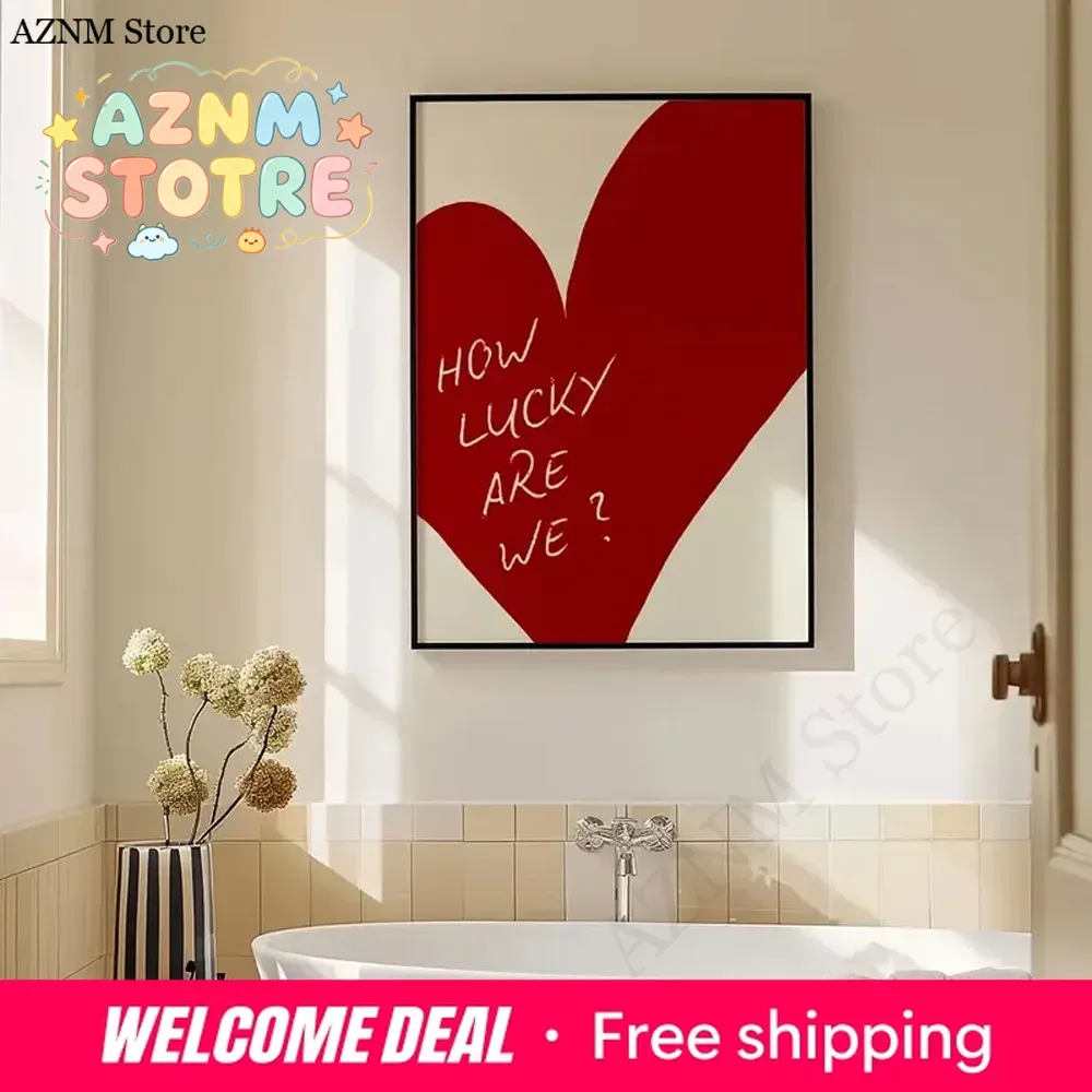 1 Piece Frameless Red Love Hea - đánh giá và giá Home Decor How To