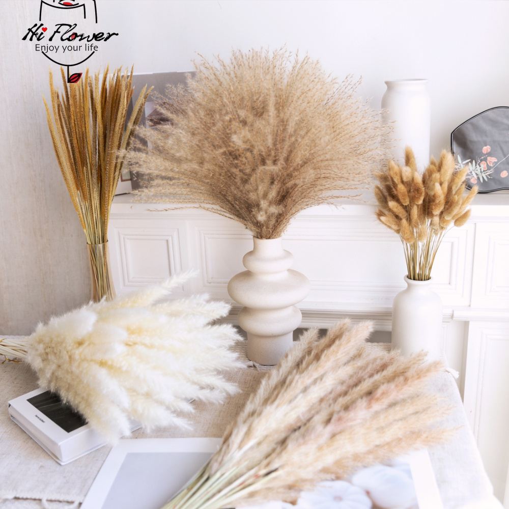 Natural Dried Pampas Grass Bou - đánh giá và giá Dried Flower Bouquet