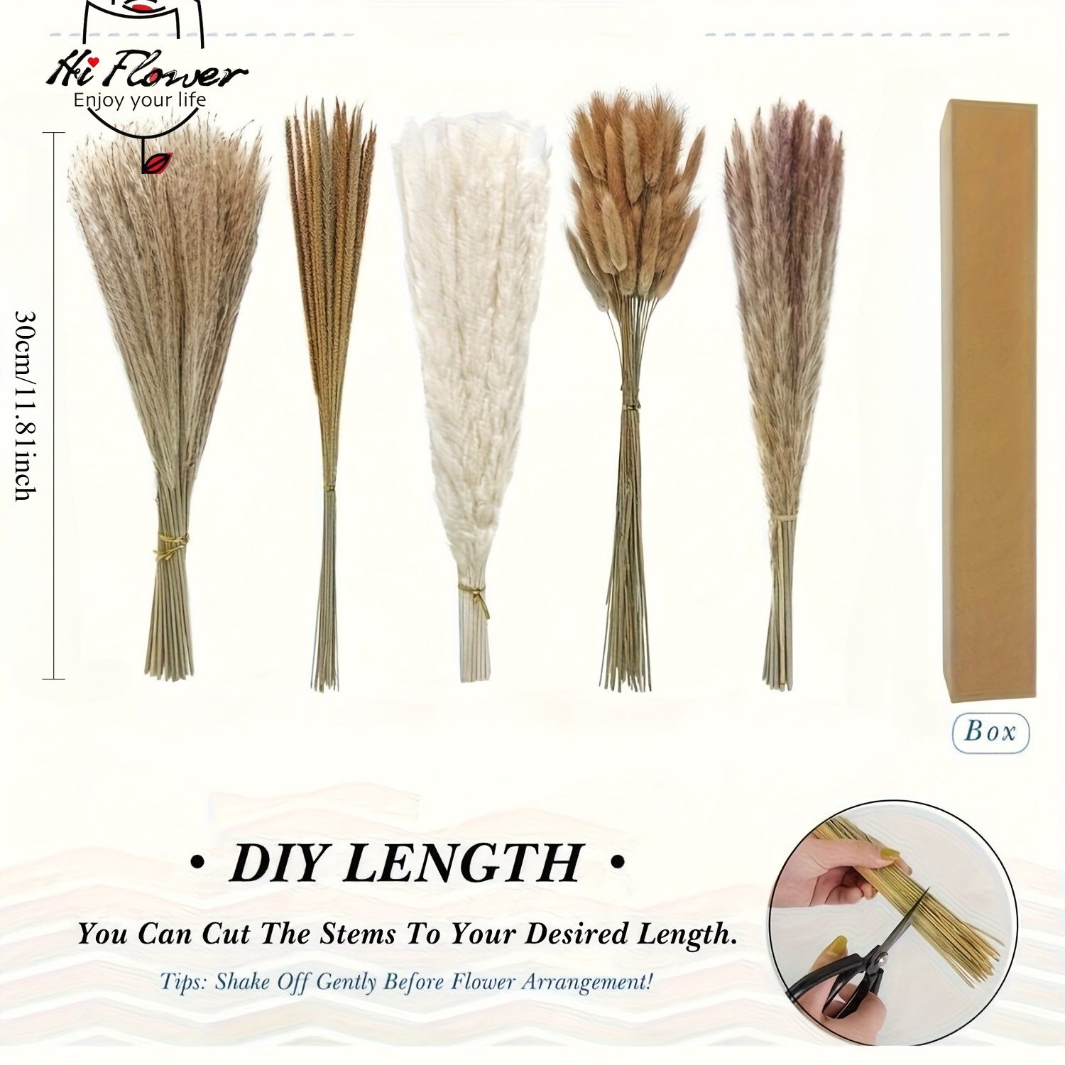 Natural Dried Pampas Grass Bou - đánh giá và giá Dried Flower Bouquet
