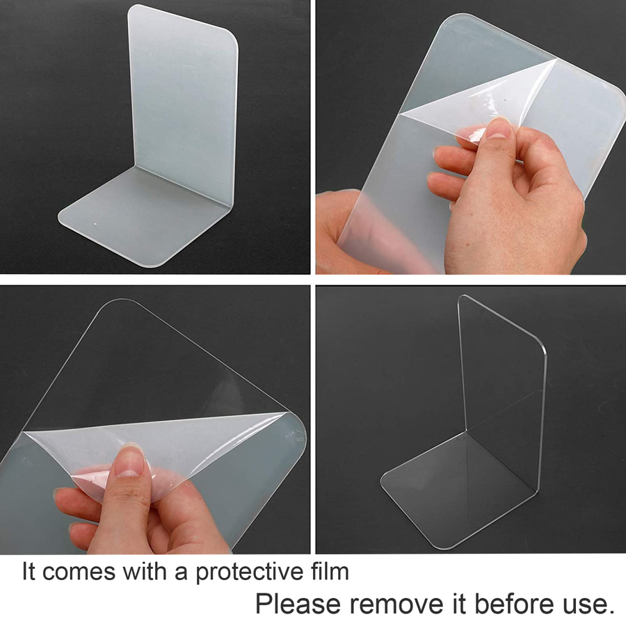 2/6pcs Set Clear Acrylic Booke - đánh giá và giá Aesthetic Bookend