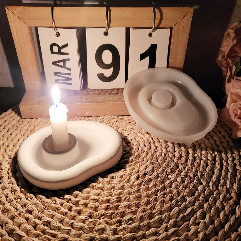 Organic Shape Candle Tray Sili - đánh giá và giá Home Decor Modern Organic