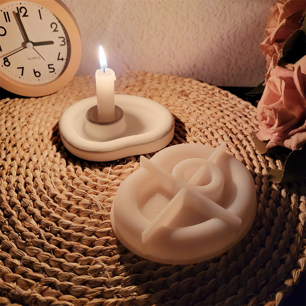 Organic Shape Candle Tray Sili - đánh giá và giá Home Decor Modern Organic