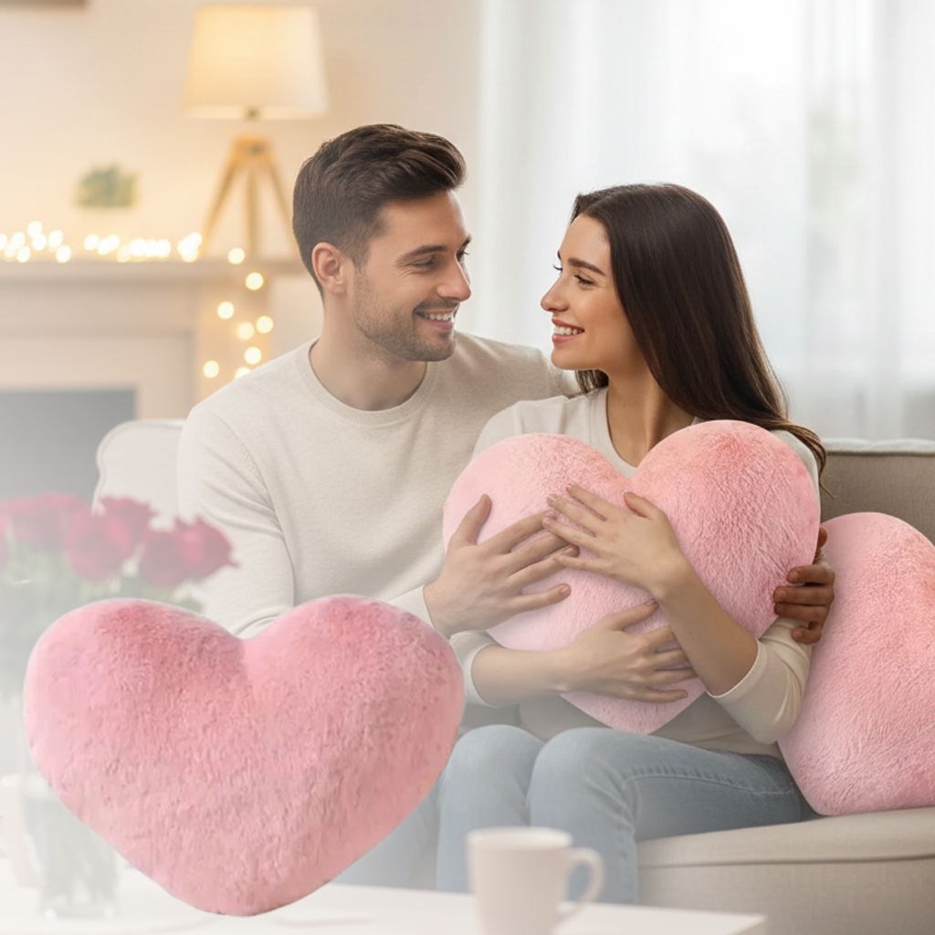 Pink Heart Shaped Pillow 30x40 - đánh giá và giá Home Decor Aesthetic Pinterest