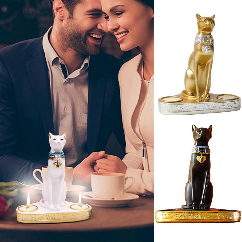 Egyptian Cat Candlestick Resin - đánh giá và giá Home Decor Modern Organic