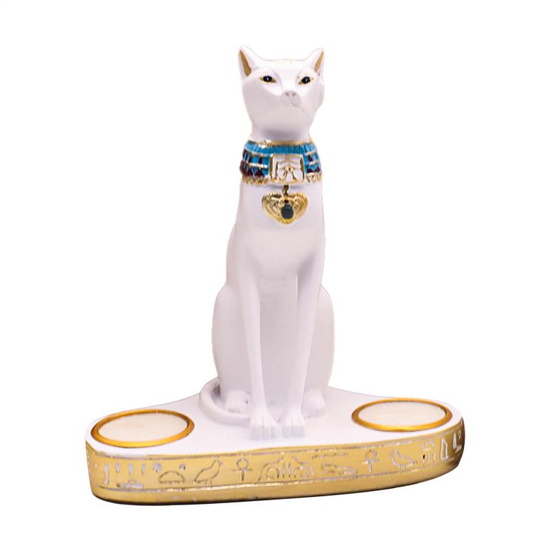 Egyptian Cat Candlestick Resin - đánh giá và giá Home Decor Modern Organic