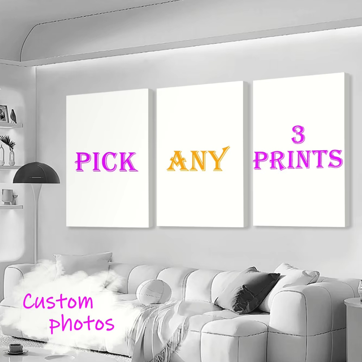 3/4/5pcs Custom Canvas Printin - đánh giá và giá Home Decor Aesthetic Pinterest