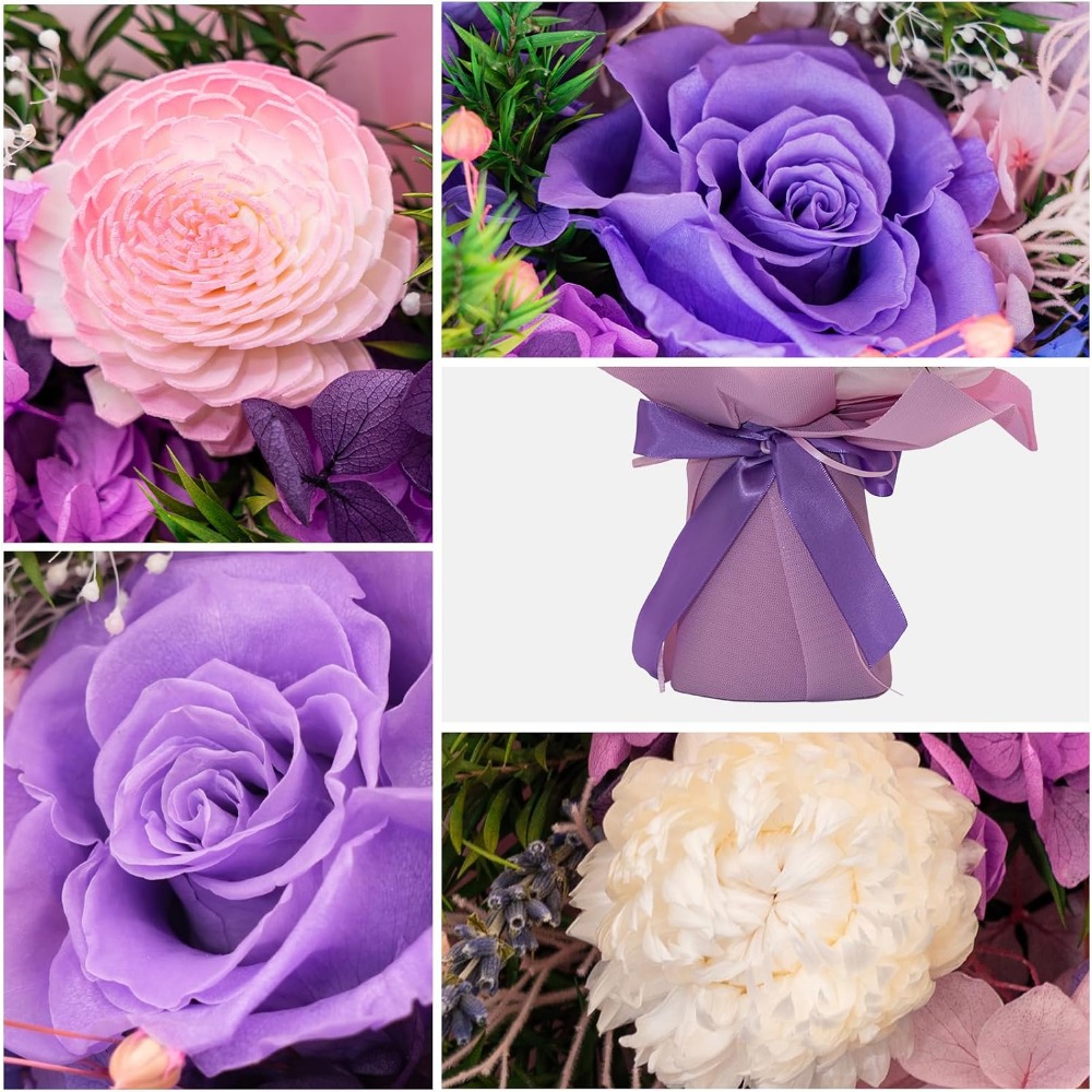 Romantic Preserved Rose Bouque - đánh giá và giá Home Decor Tulip