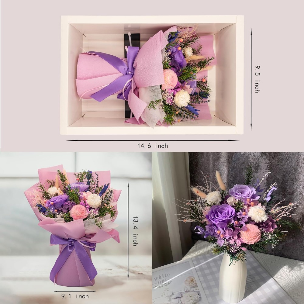Romantic Preserved Rose Bouque - đánh giá và giá Home Decor Tulip