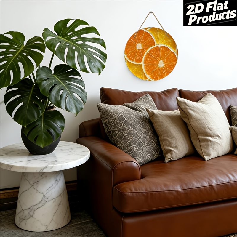 Modern Orange Aluminum Wall Ar - đánh giá và giá Home Decor Orange