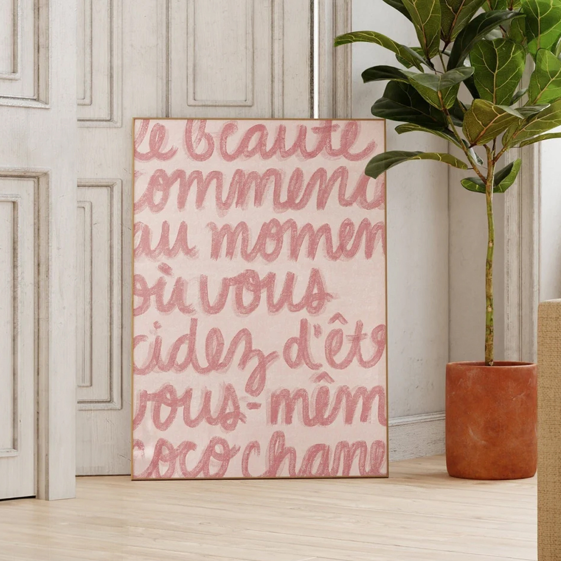 1pc Simple Trendy Text Printin - đánh giá và giá Home Decor Aesthetic Pinterest