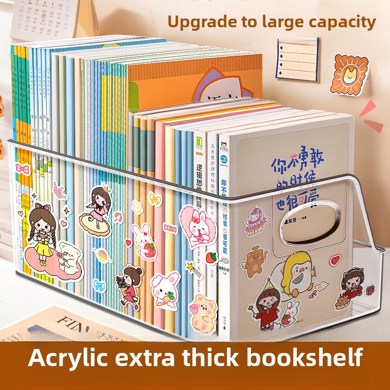 Acrylic Transparent Bookshelf  - đánh giá và giá Aesthetic Bookend