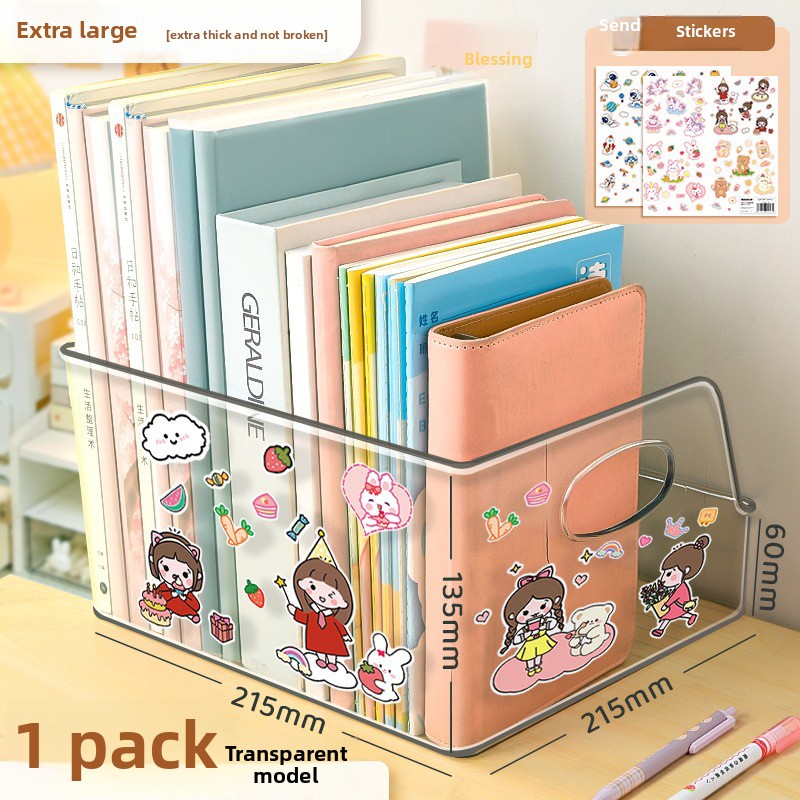 Acrylic Transparent Bookshelf  - đánh giá và giá Aesthetic Bookend
