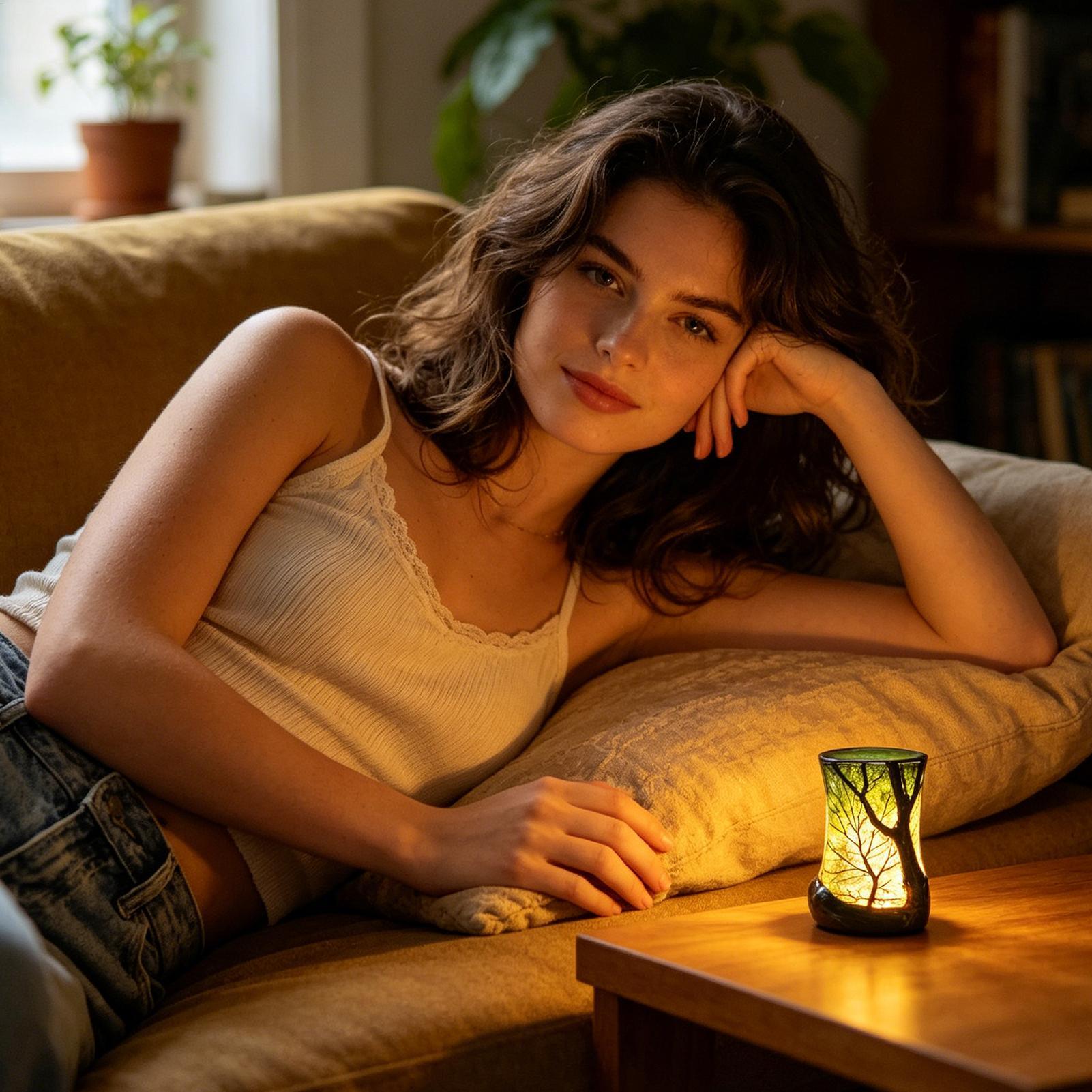 Bedside Table Lamp Forest Nigh - đánh giá và giá Home Decor Inspo