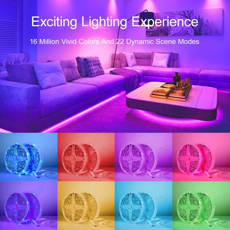 1-20m RGB LED Strip Lights 5V  - đánh giá và giá Home Decor Free App