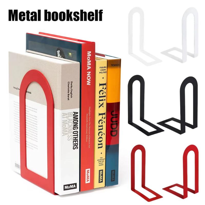 1 Pair L-shaped Iron Bookends  - đánh giá và giá Aesthetic Bookend