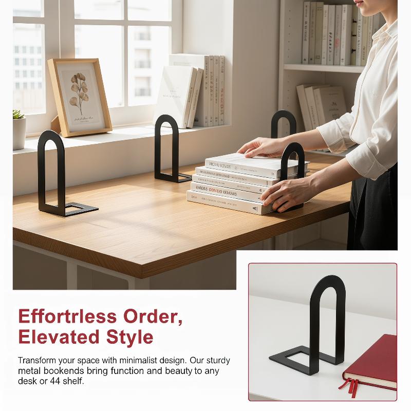 1 Pair L-shaped Iron Bookends  - đánh giá và giá Aesthetic Bookend
