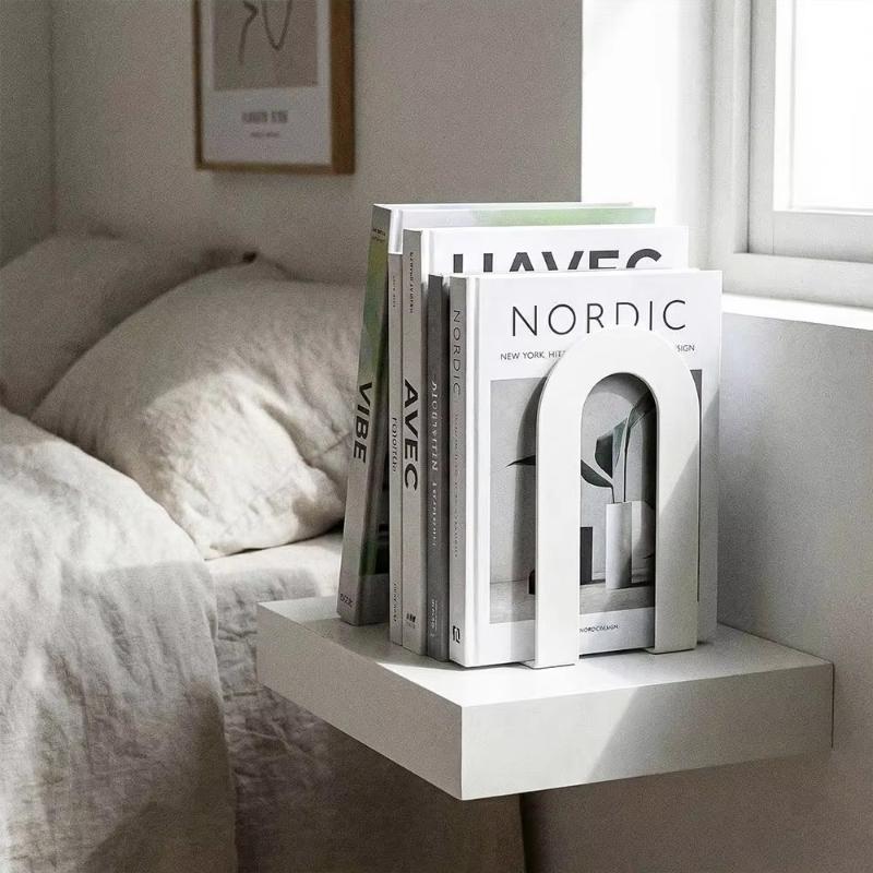 1 Pair L-shaped Iron Bookends  - đánh giá và giá Aesthetic Bookend