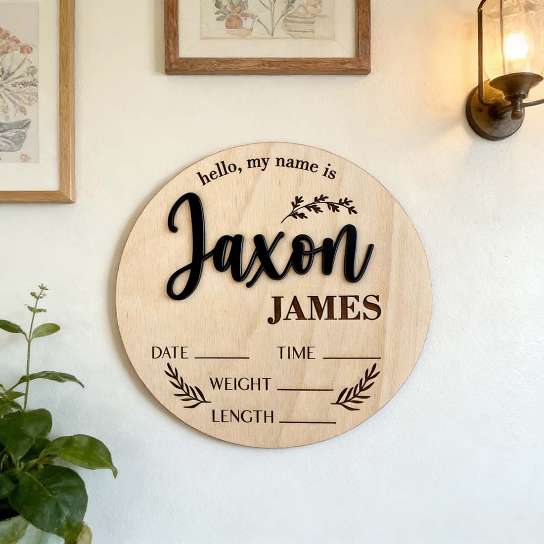 1Pc Custom Baby Announcement S - đánh giá và giá Home Decor Inspo