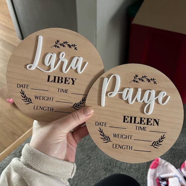 1Pc Custom Baby Announcement S - đánh giá và giá Home Decor Inspo