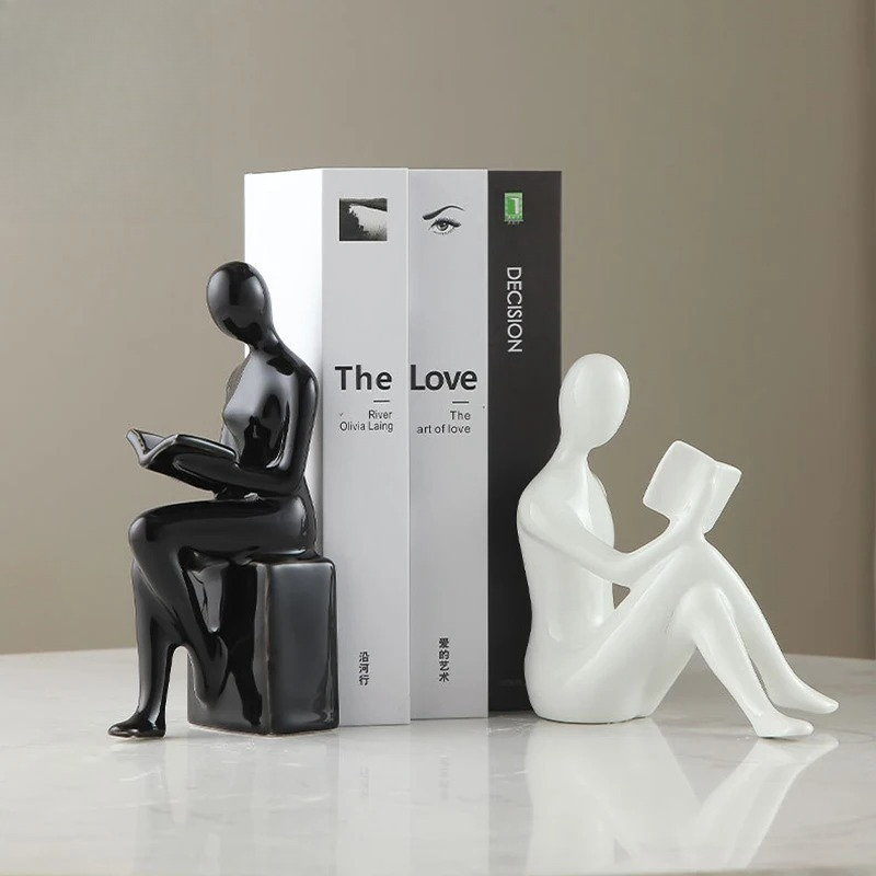 Reader Character Ceramic Statu - đánh giá và giá Aesthetic Bookend