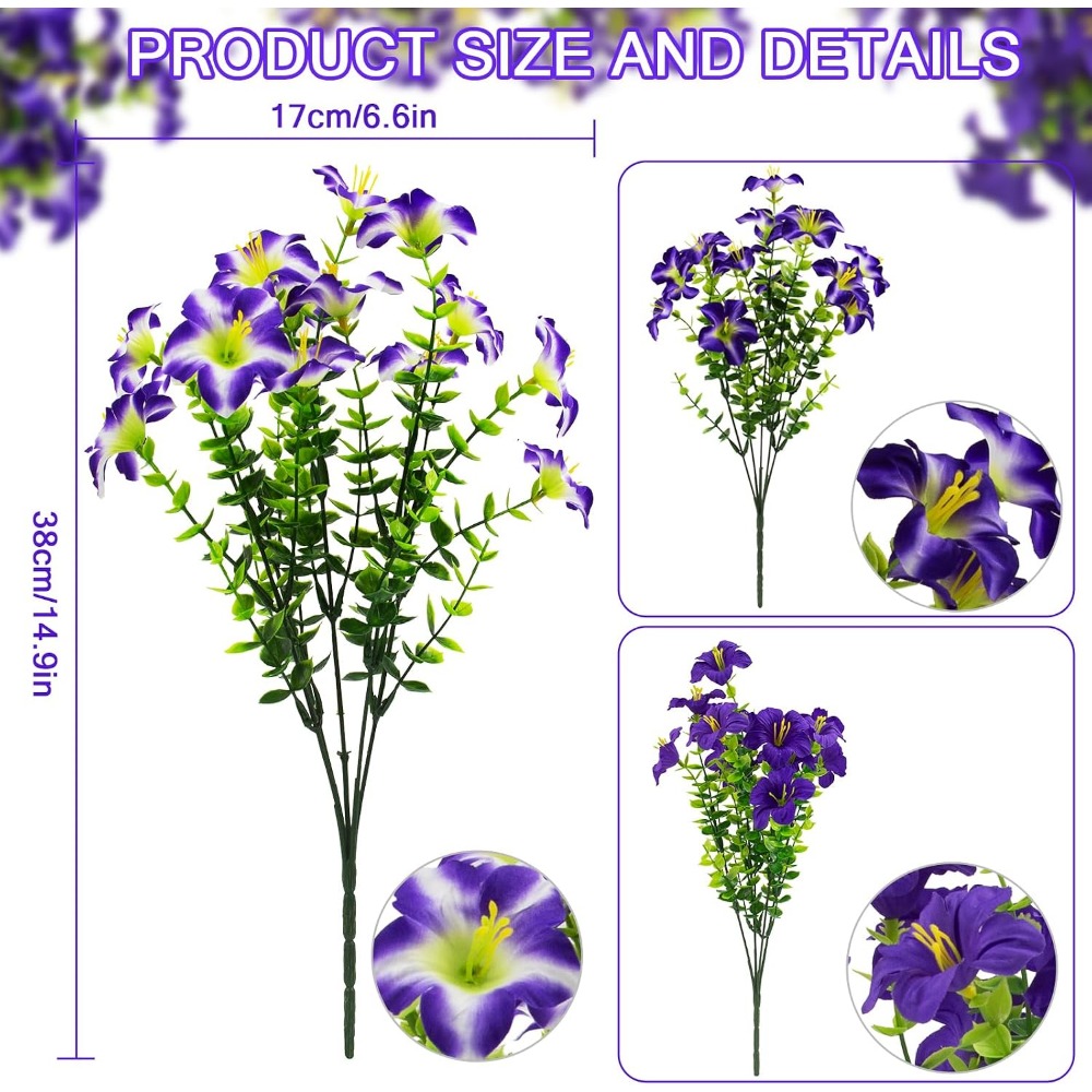 Silky Purple Petunias with Han - đánh giá và giá Home Decor Tulip