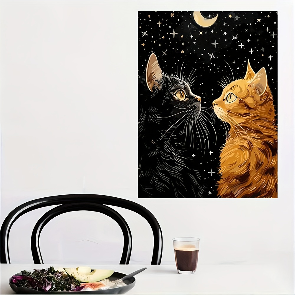 Vibrant Black Cat and Orange C - đánh giá và giá Home Decor Orange