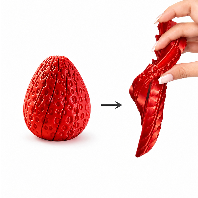 Twisted Strawberry Egg 3d Prin - đánh giá và giá Home Decor Modern Organic