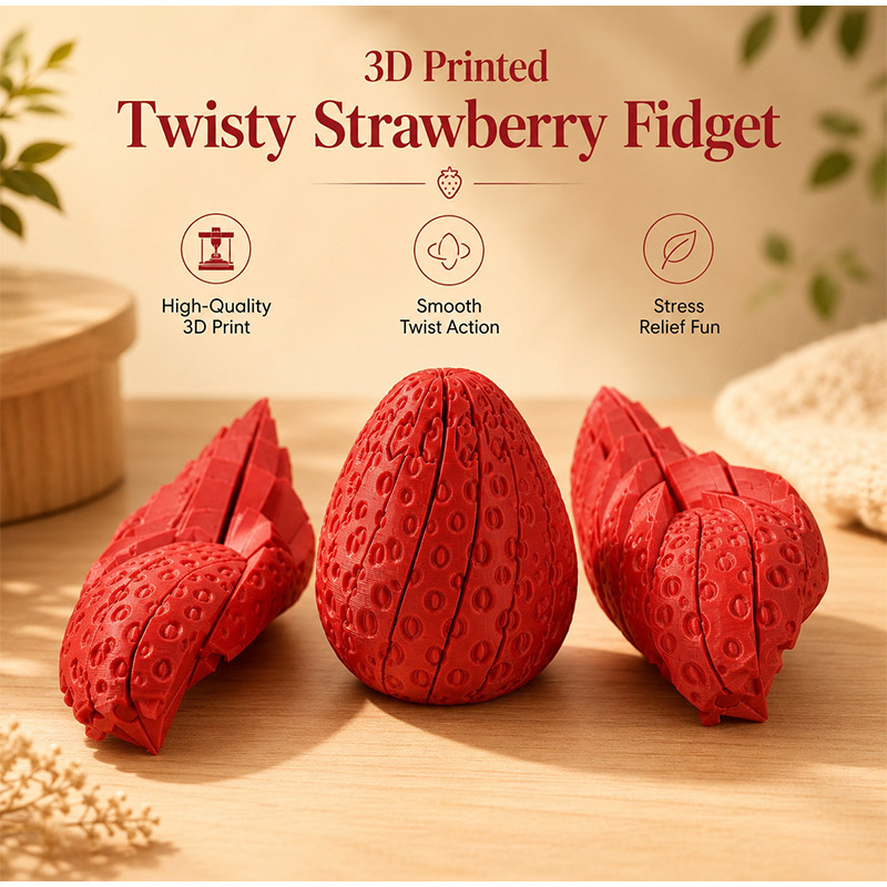 Twisted Strawberry Egg 3d Prin - đánh giá và giá Home Decor Modern Organic