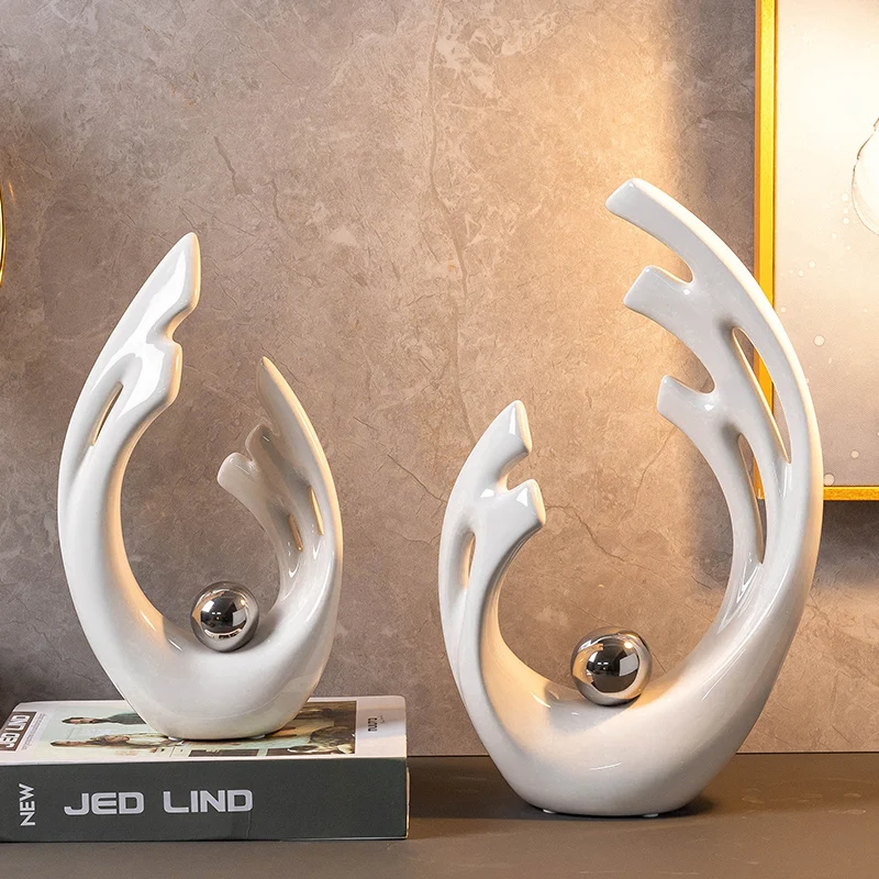 Simplicity White Ceramic Shape - đánh giá và giá Home Decor Modern Organic