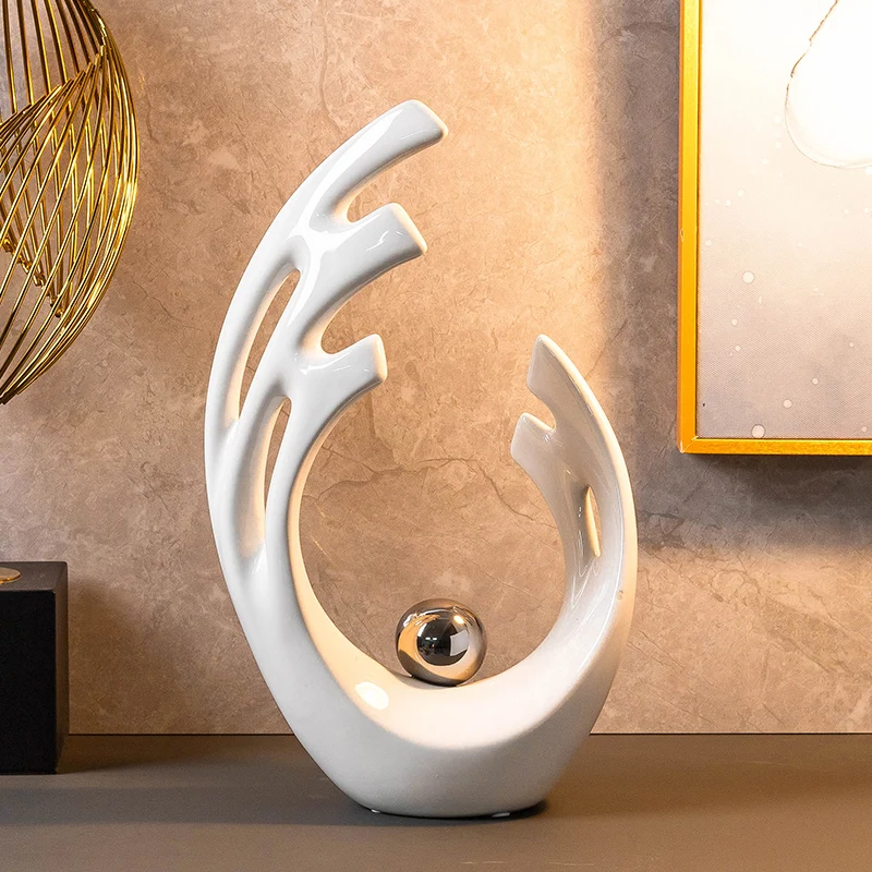 Simplicity White Ceramic Shape - đánh giá và giá Home Decor Modern Organic