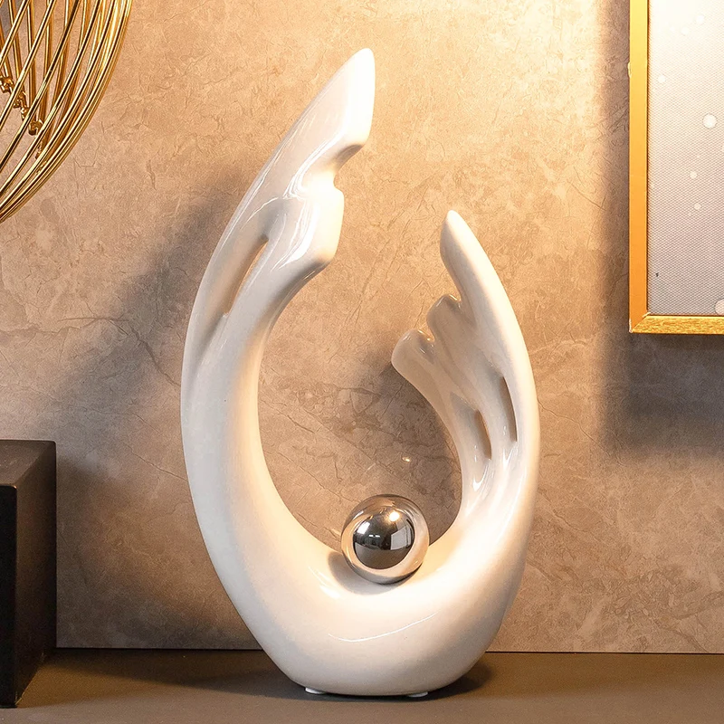 Simplicity White Ceramic Shape - đánh giá và giá Home Decor Modern Organic