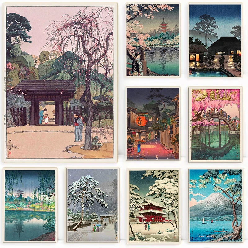 Retro Ukiyo-e Traditional Japa - đánh giá và giá Home Decor Tokyo