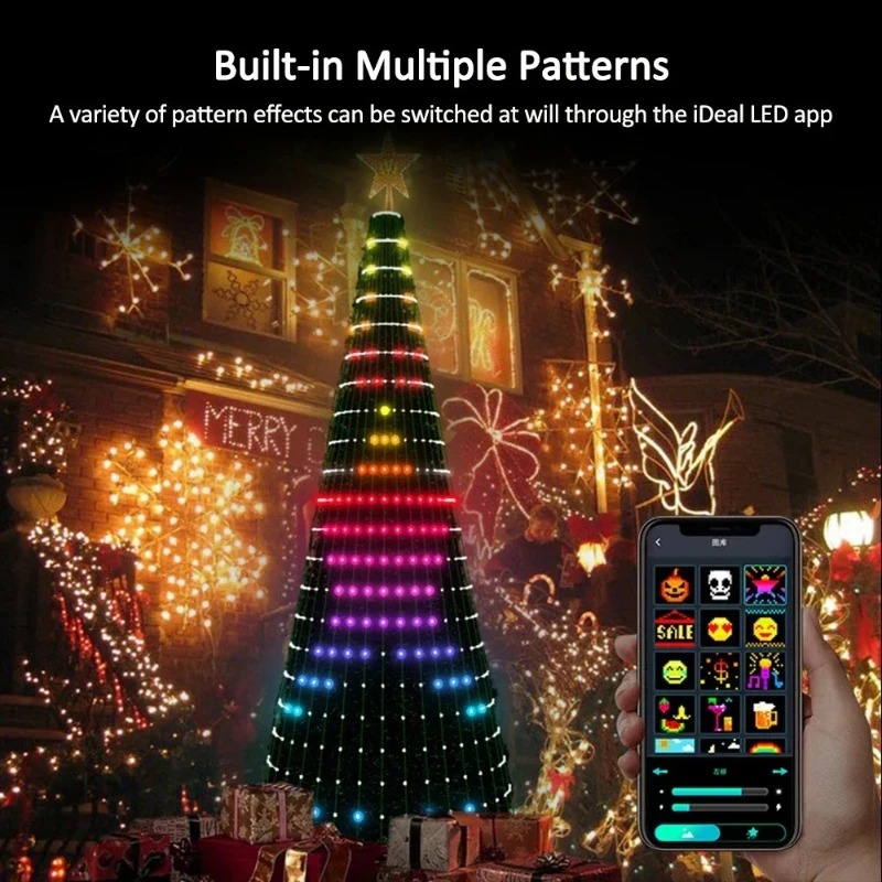 Christmas Star Tree Lights RGB - đánh giá và giá Home Decor Free App