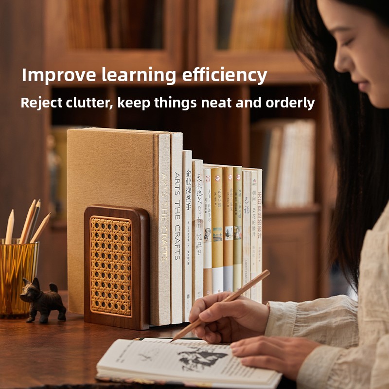 Rattan Woven Bookends Creative - đánh giá và giá Aesthetic Bookend
