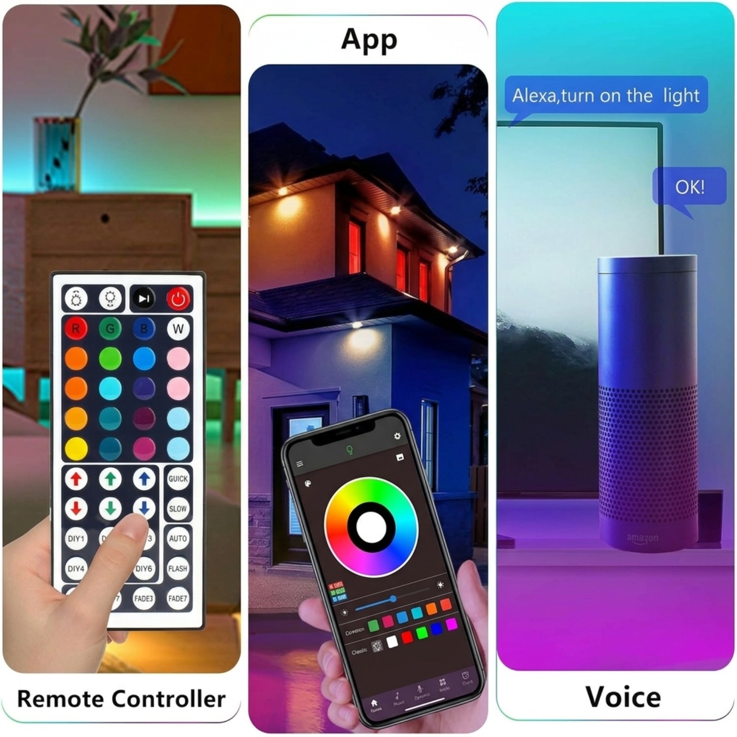 10M 20M 30M RGB LED Lights Str - đánh giá và giá Home Decor Free App