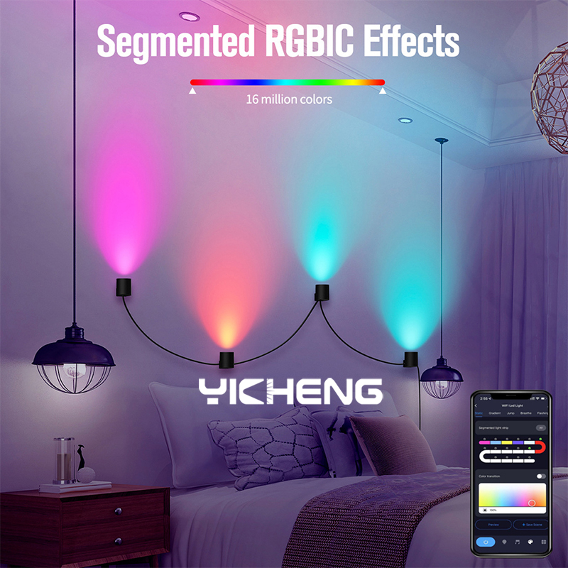 RGBIC Smart Wall Lamp TUYA APP - đánh giá và giá Home Decor Free App