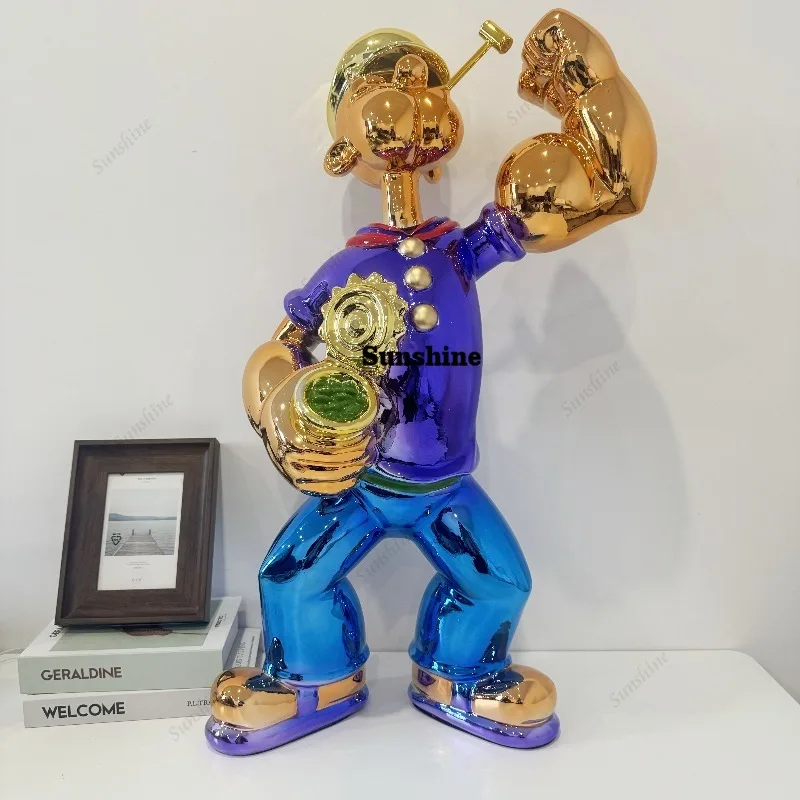 Electroplated Popeye Figurine  - đánh giá và giá Home Decor Modern Organic