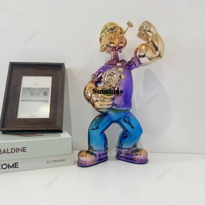 Electroplated Popeye Figurine  - đánh giá và giá Home Decor Modern Organic