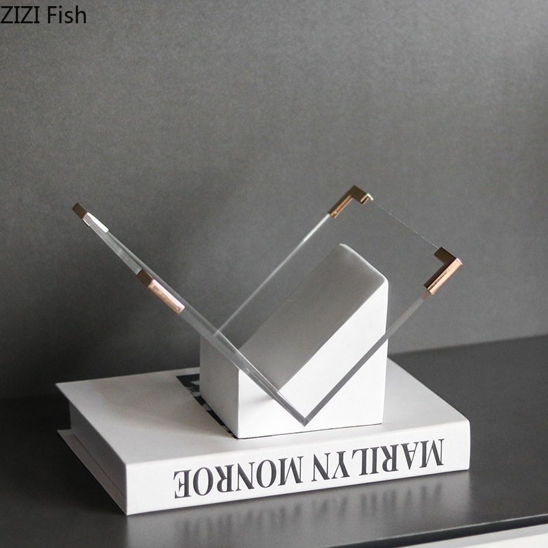 Marble Acrylic Magazine Rack D - đánh giá và giá Aesthetic Bookend