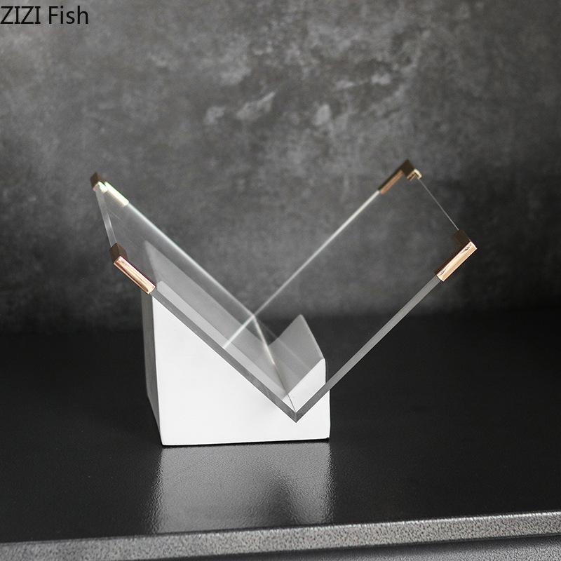 Marble Acrylic Magazine Rack D - đánh giá và giá Aesthetic Bookend