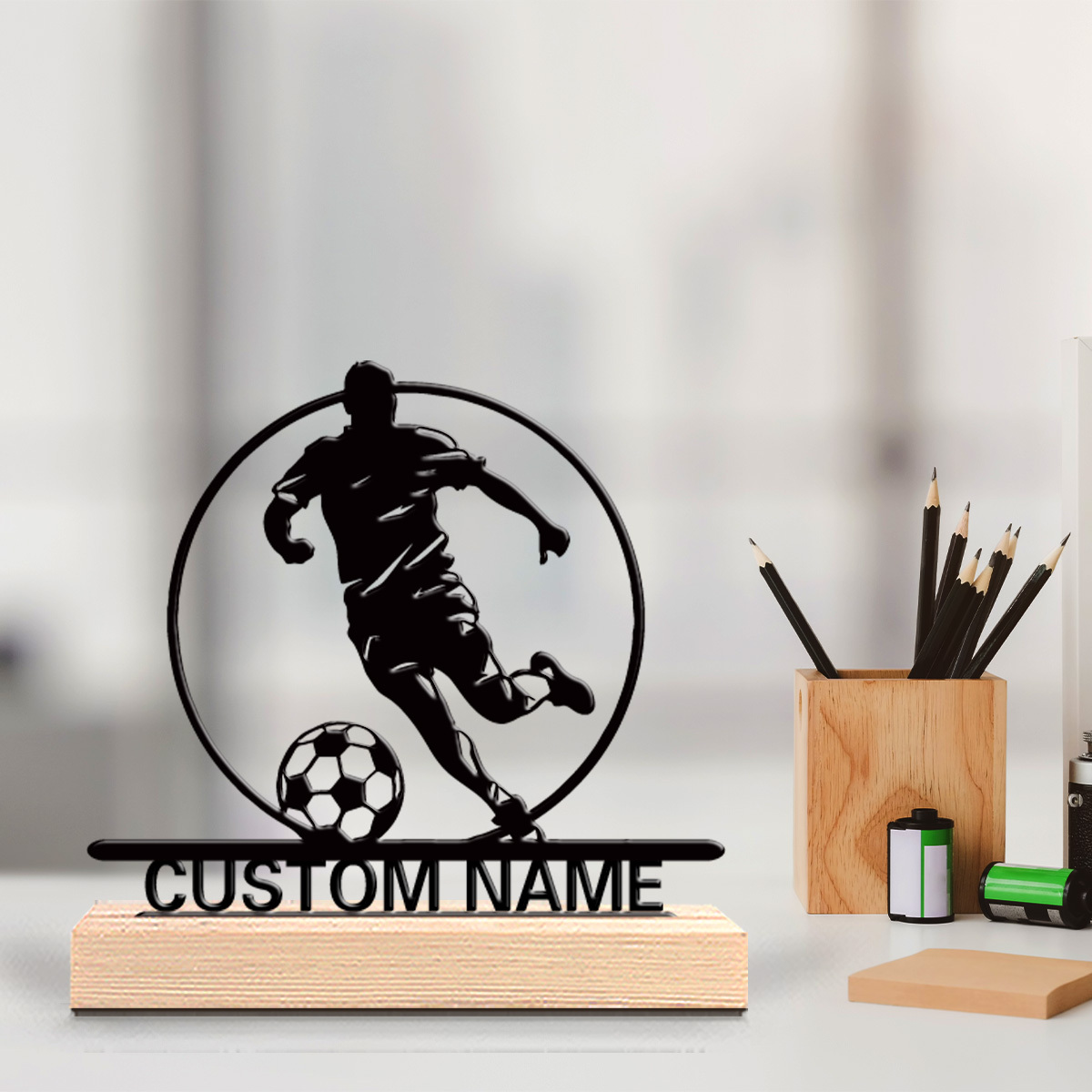 Custom Soccer Player Metal Sta - đánh giá và giá Home Decor Inspo