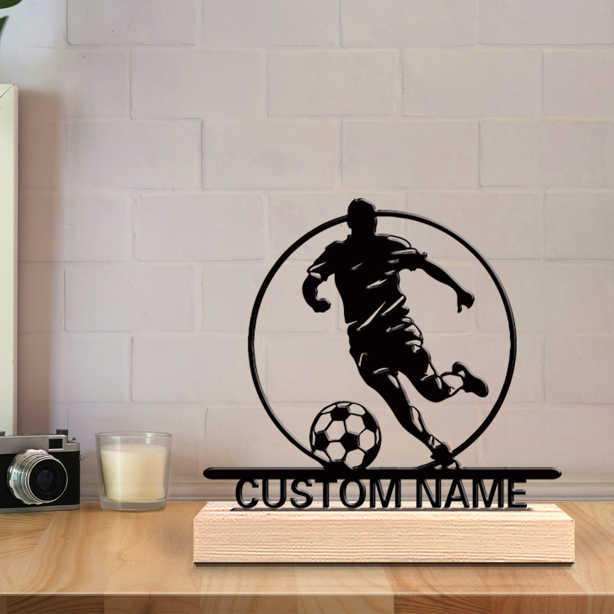 Custom Soccer Player Metal Sta - đánh giá và giá Home Decor Inspo